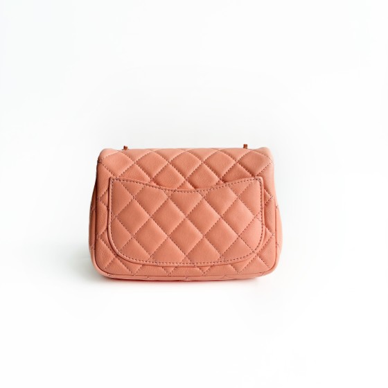 Chanel Classic Flap Bag in Quilted Lambskin with Gold Ball Hardware